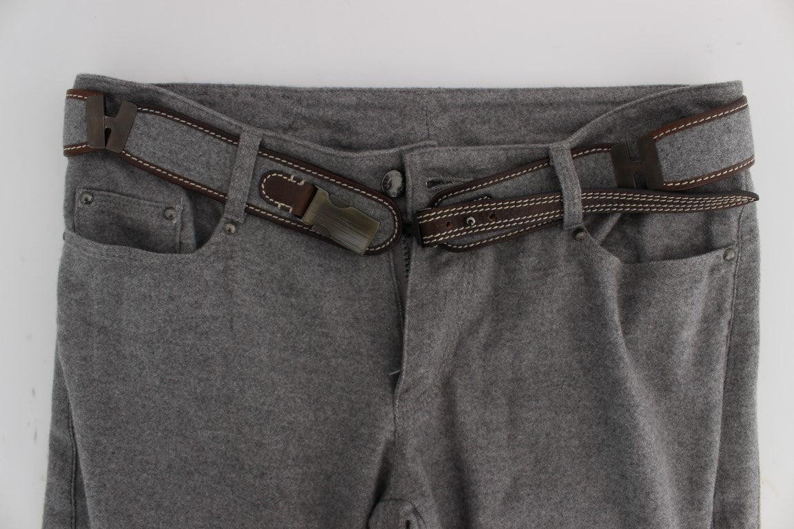 Ermanno Scervino Schicke graue lässige Baumwollhose