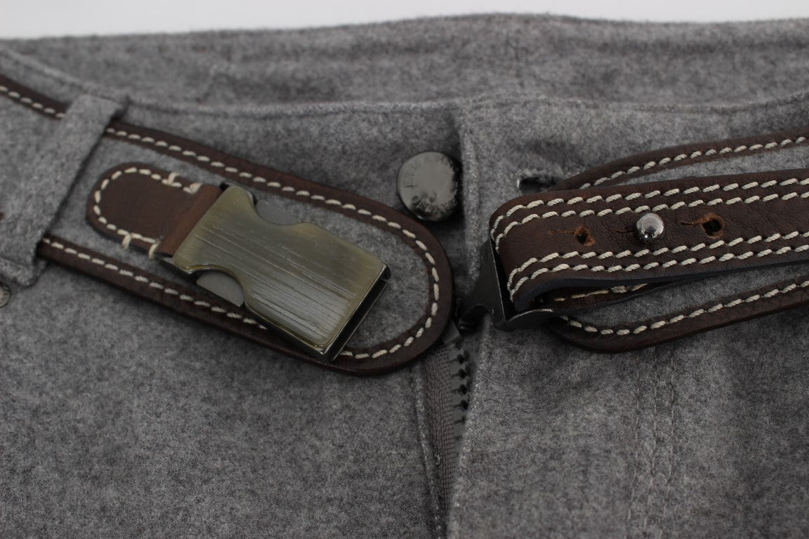 Ermanno Scervino Schicke graue lässige Baumwollhose