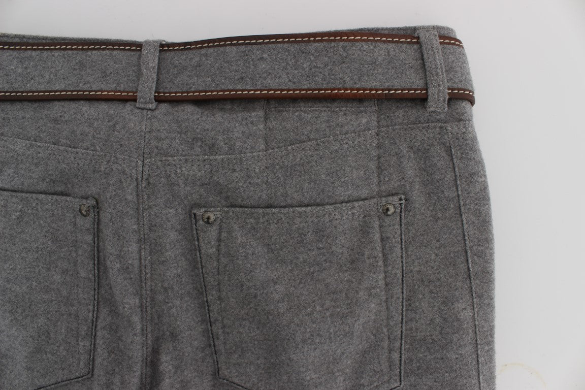 Ermanno Scervino Schicke graue lässige Baumwollhose