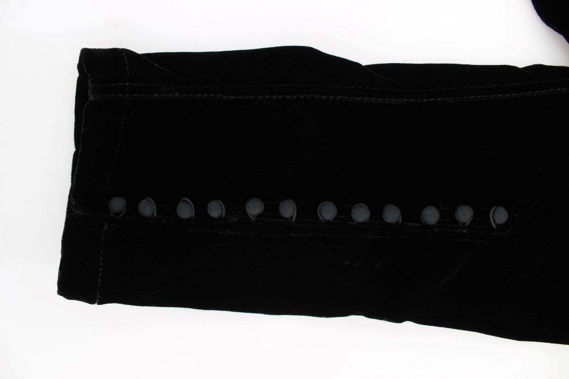 Ermanno Scervino Elegante schwarze Slim Fit Hose