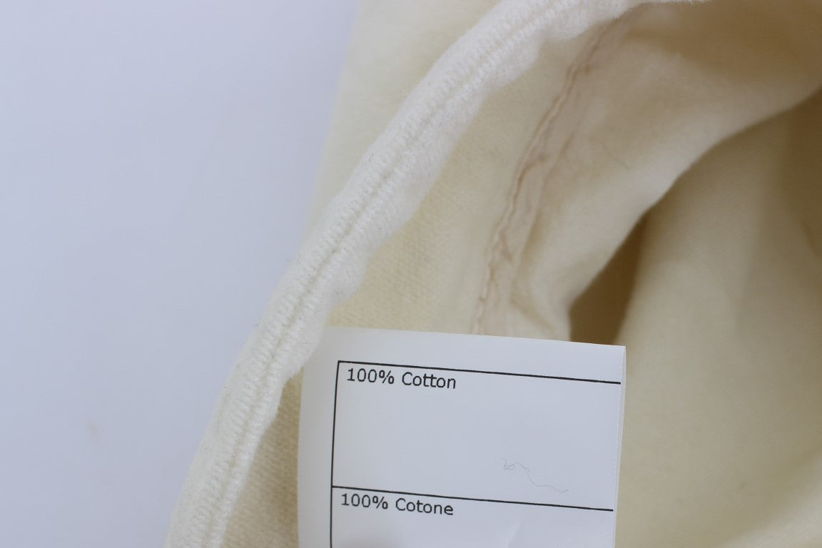 Ermanno Scervino Beige Capri-Chic-Hose mit kurzem Schnitt