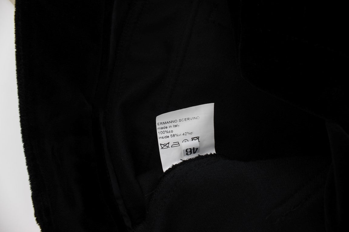 Ermanno Scervino Schicke schwarze Straight Fit Baumwolljeans