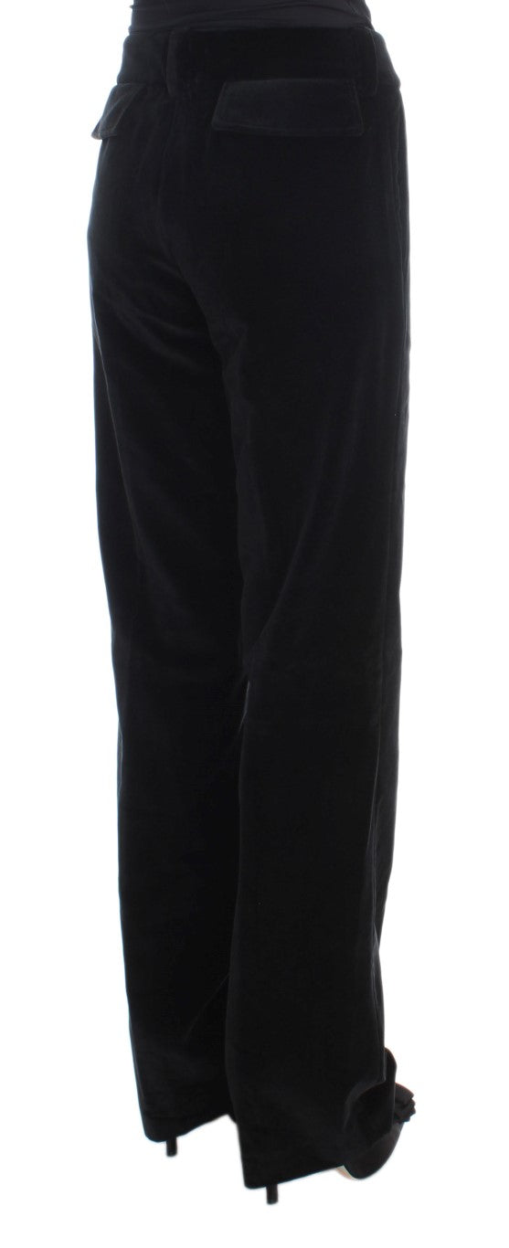 Ermanno Scervino Elegante schwarze Straight-Fit-Jeans