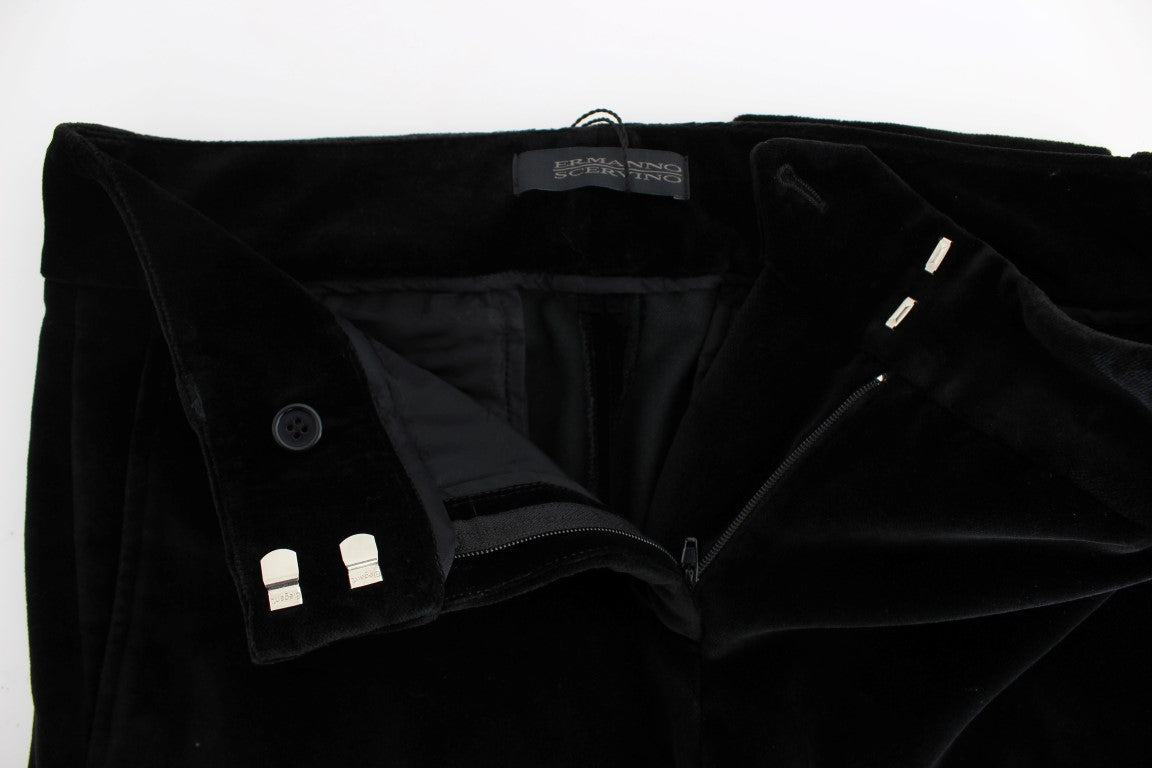 Ermanno Scervino Elegante schwarze Straight-Fit-Jeans