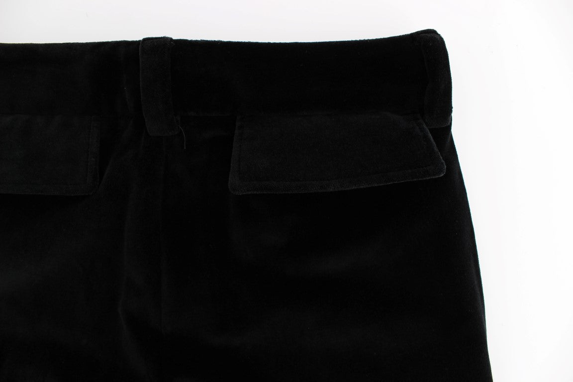 Ermanno Scervino Elegante schwarze Straight-Fit-Jeans