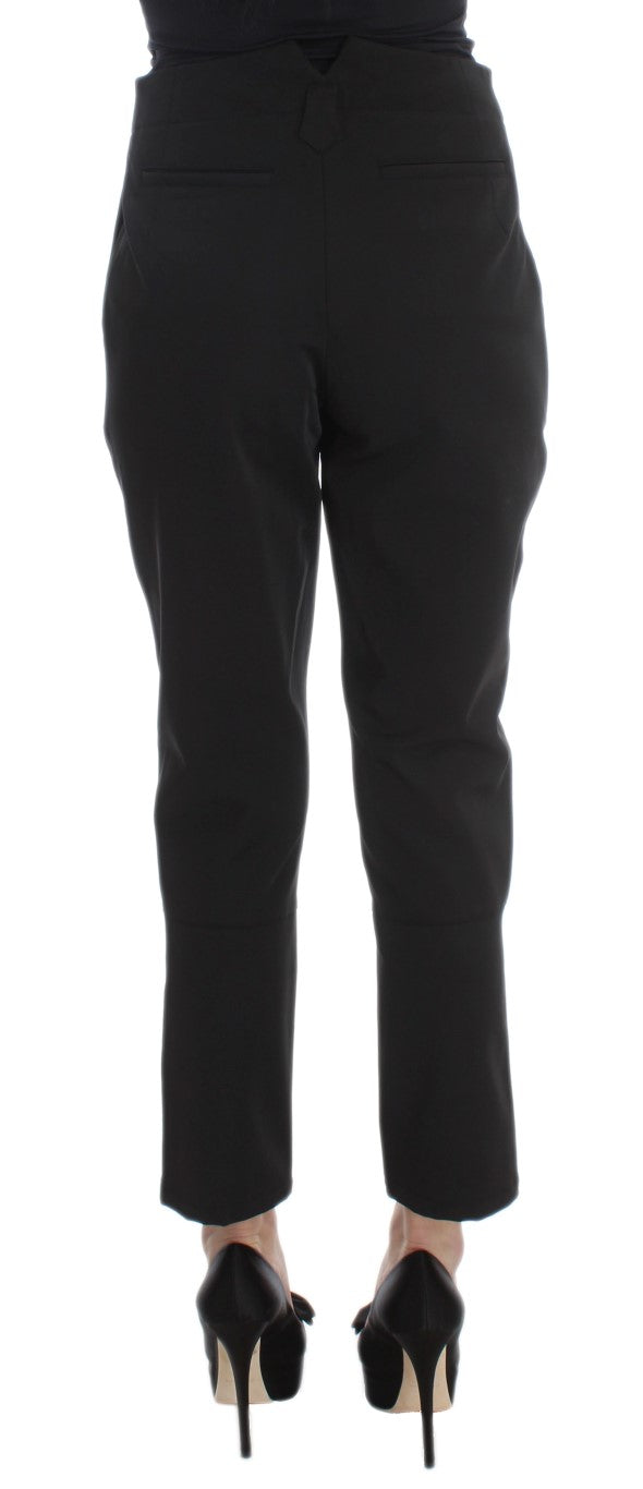 Ermanno Scervino Elegante verkürzte Caprihose in Schwarz
