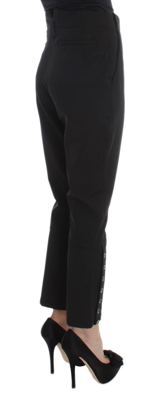 Ermanno Scervino Elegante verkürzte Caprihose in Schwarz