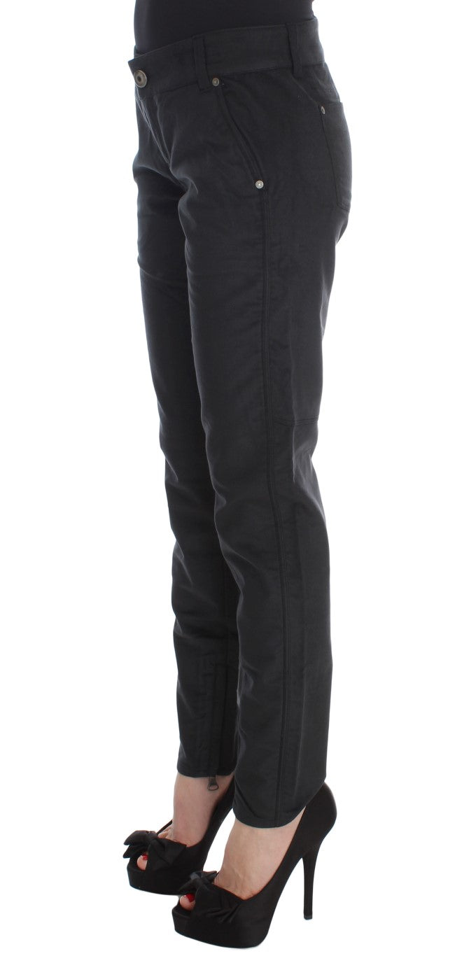 Ermanno Scervino Schicke schwarze Hose mit normaler Passform