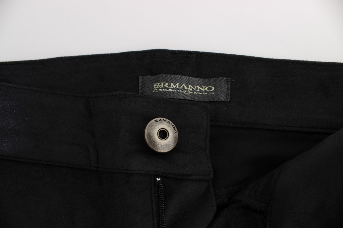 Ermanno Scervino Schicke schwarze Hose mit normaler Passform