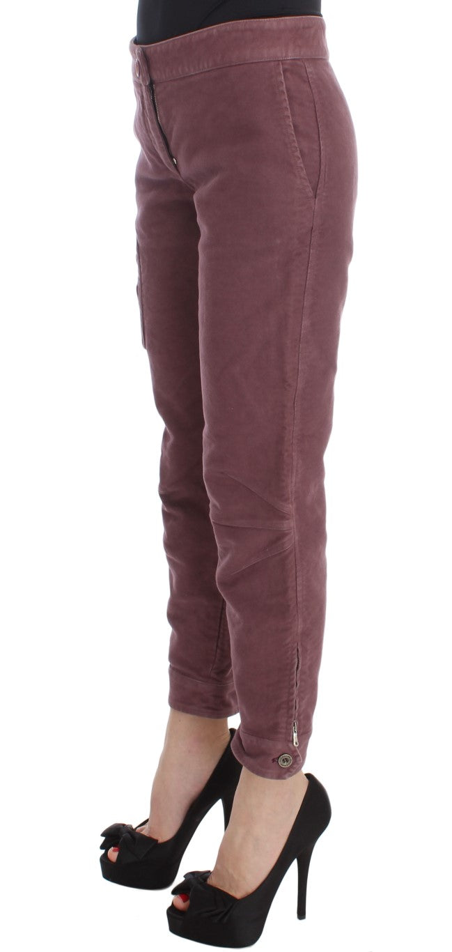 Ermanno Scervino Schicke, kurze Capri-Cargohose in Bordeaux