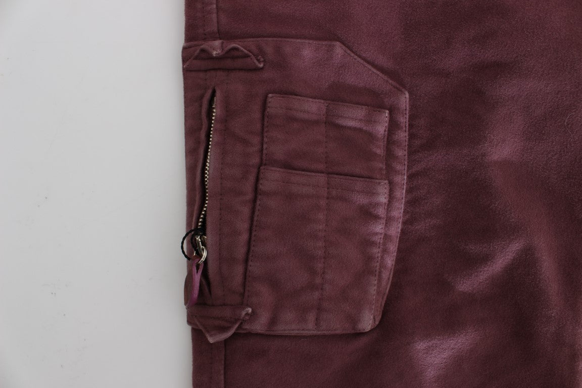 Ermanno Scervino Schicke, kurze Capri-Cargohose in Bordeaux