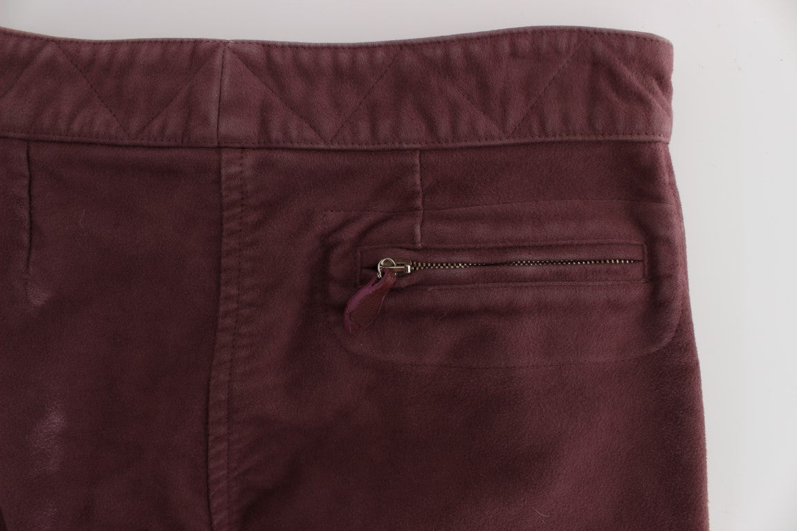 Ermanno Scervino Schicke, kurze Capri-Cargohose in Bordeaux