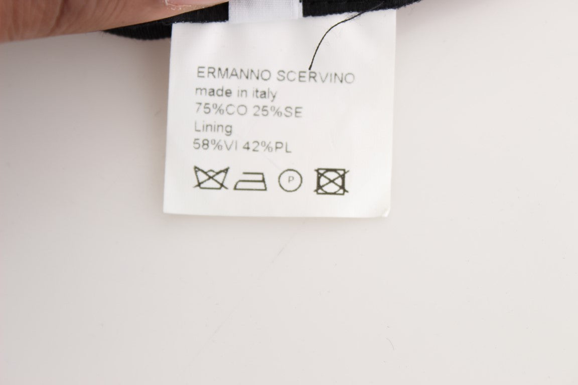 Ermanno Scervino – Schicke schwarze Jeans aus Seidenmischung mit weitem Bein