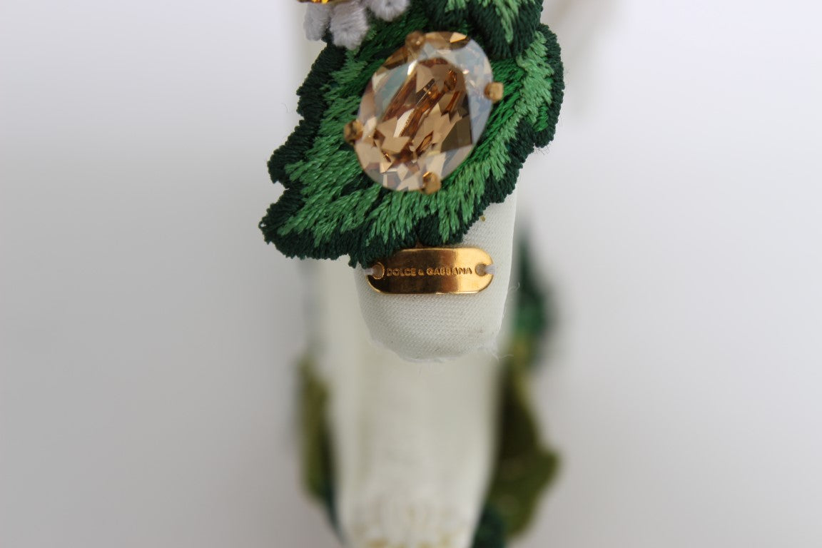 Dolce &amp; Gabbana Luxuriöses Stirnband mit Sonnenblumen-Kristallen