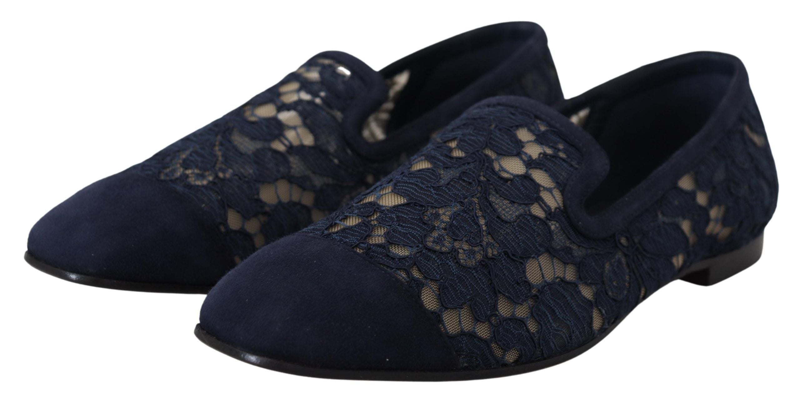 Dolce &amp; Gabbana Elegante blaue Loafer-Flats - Sommer-Chic