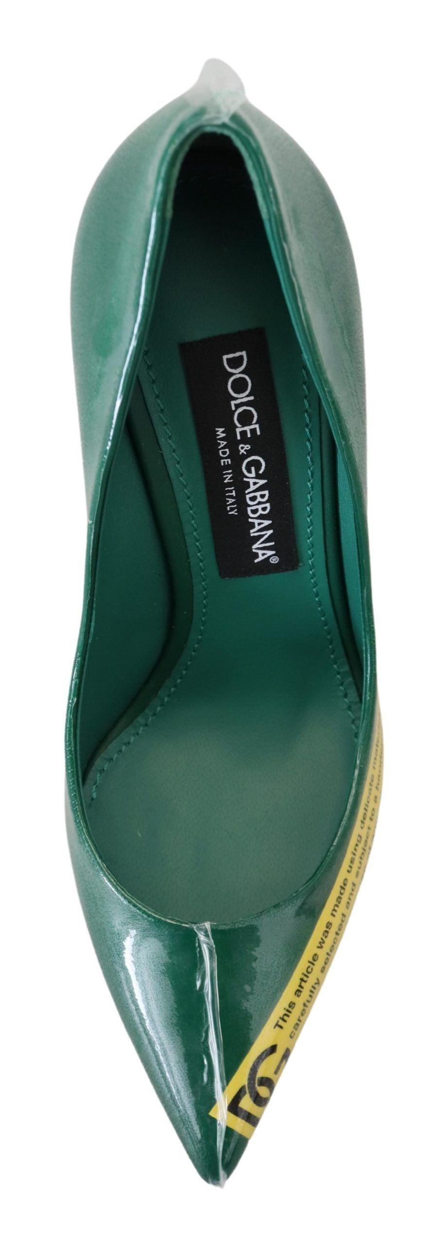 Dolce &amp; Gabbana Smaragdgrüne Elegance Pumps aus Leder