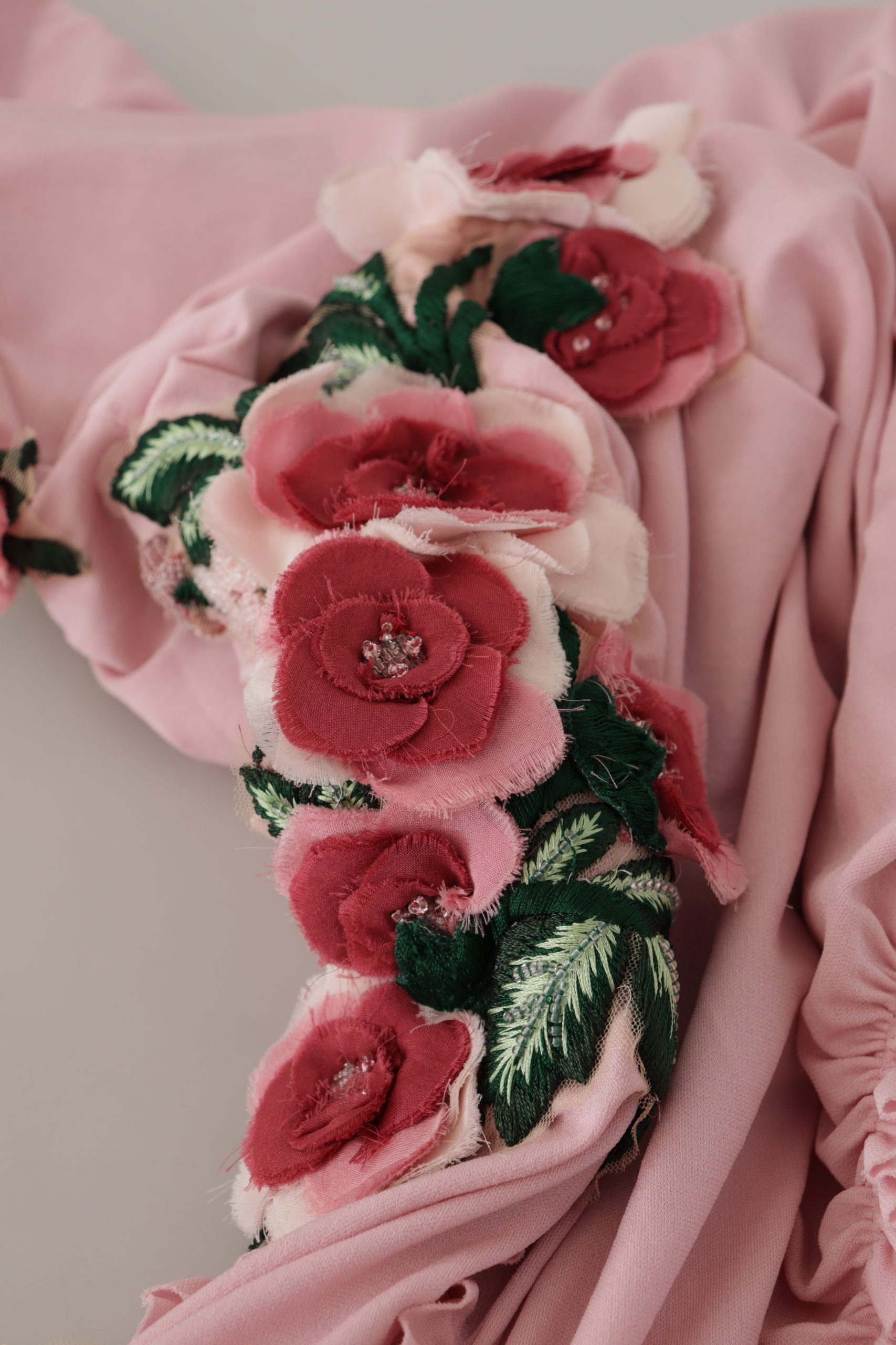 Rochie elegantă mulată roz cu un umăr Dolce &amp; Gabbana