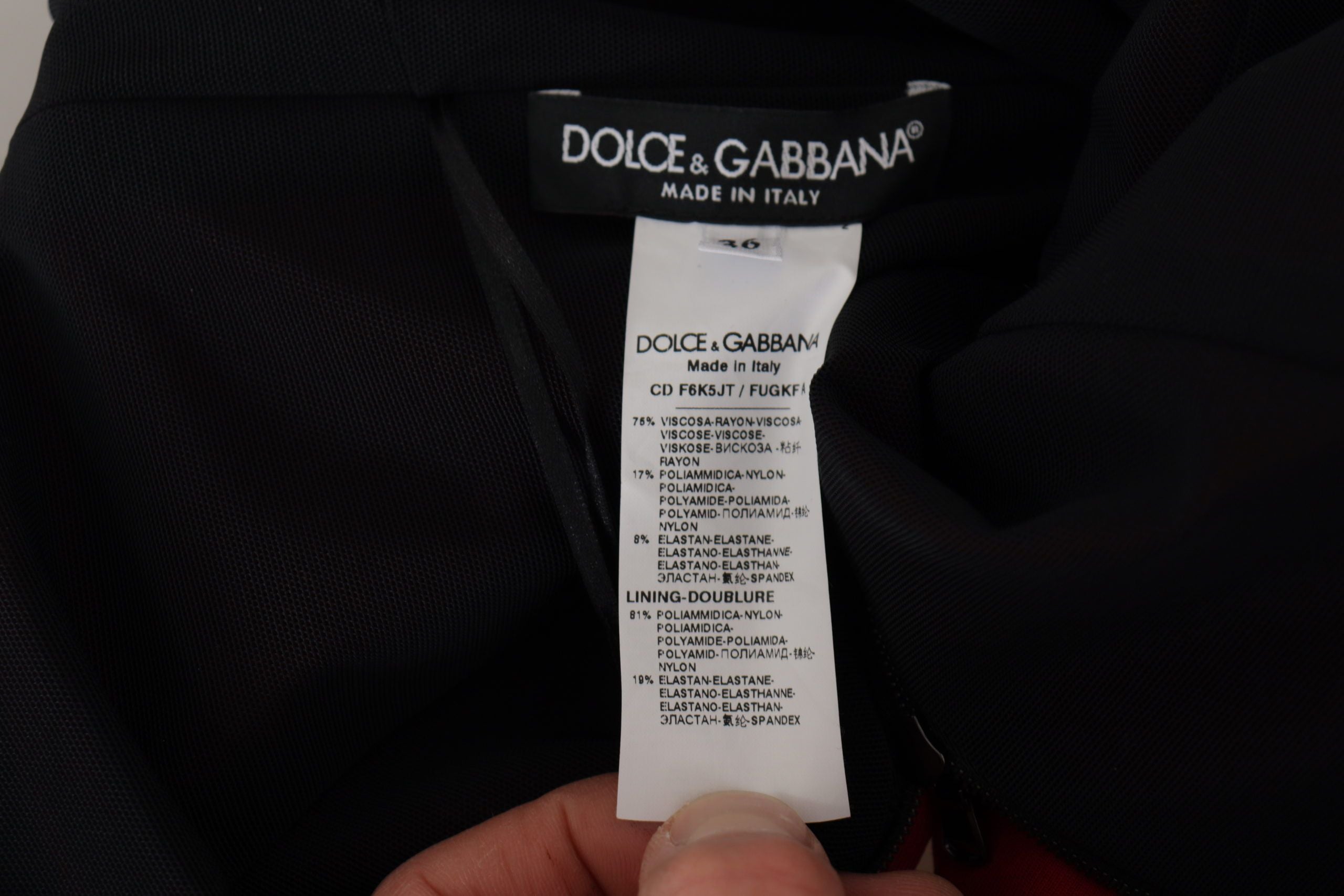 Rochie midi elegantă mulată Dolce &amp; Gabbana, roșie