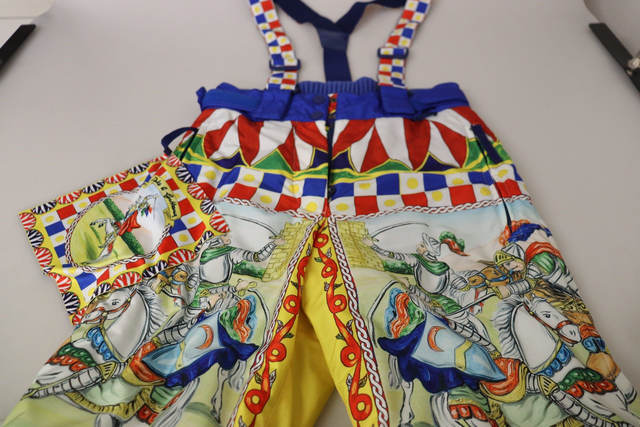 Pantaloni de zăpadă cu talie înaltă multicolori Dolce &amp; Gabbana
