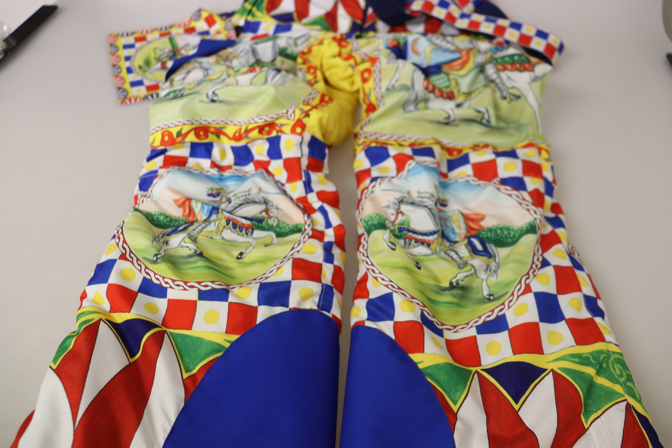 Pantaloni de zăpadă cu talie înaltă multicolori Dolce &amp; Gabbana