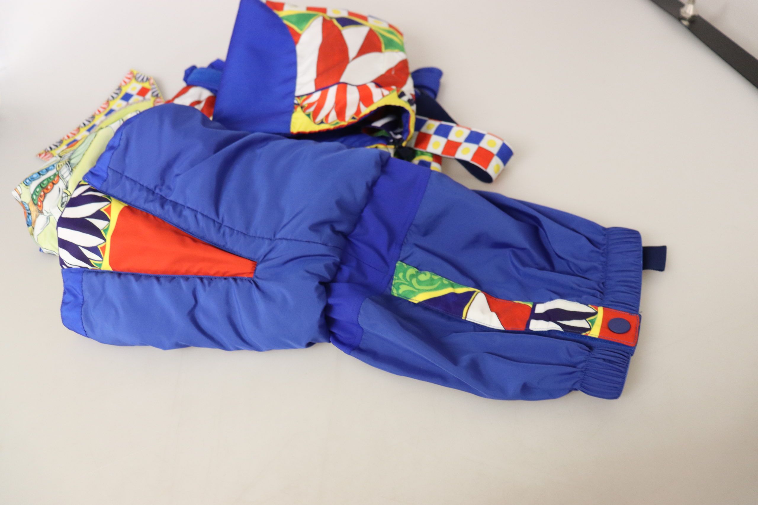 Pantaloni de zăpadă cu talie înaltă multicolori Dolce &amp; Gabbana