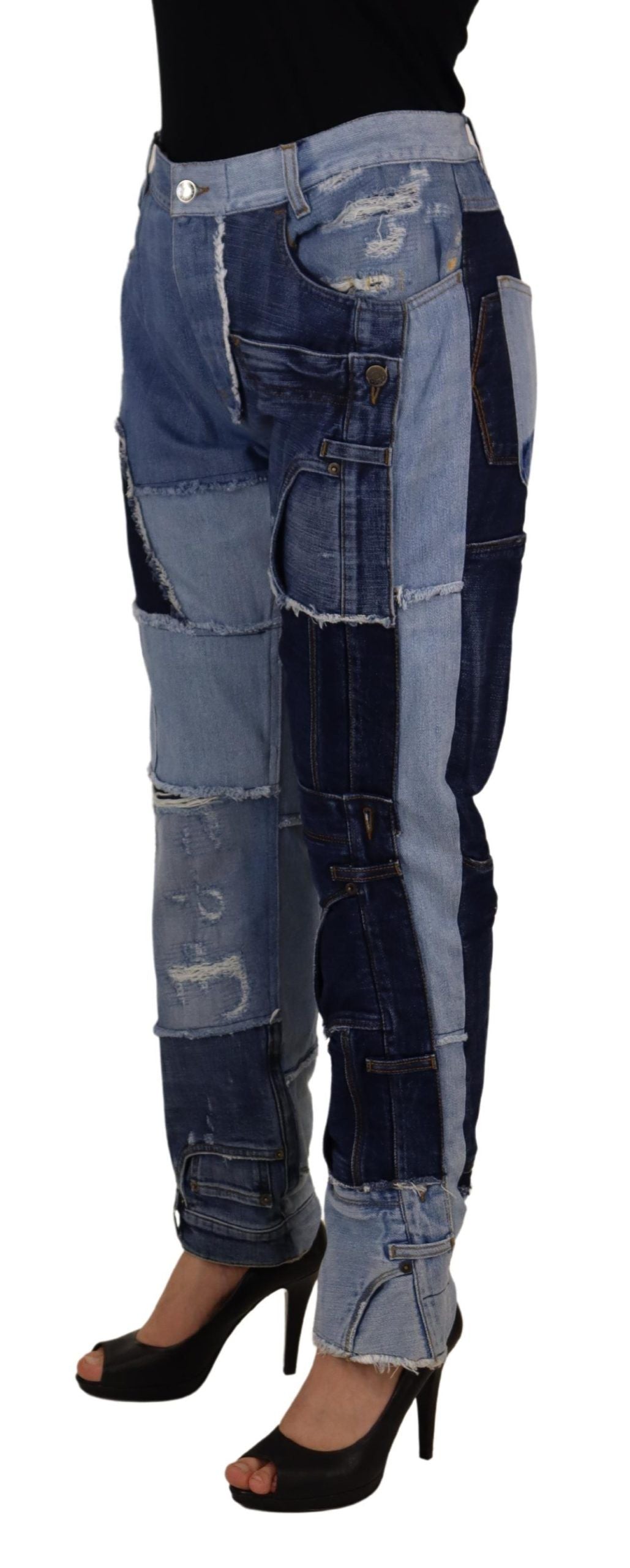 Dolce &amp; Gabbana – Skinny Couture-Jeans mit hoher Taille