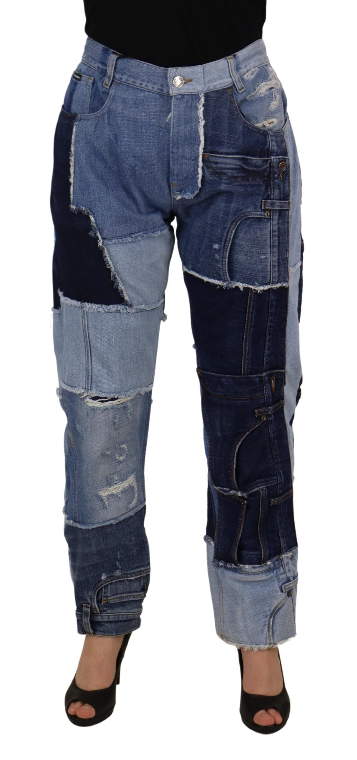 Dolce &amp; Gabbana – Skinny Couture-Jeans mit hoher Taille