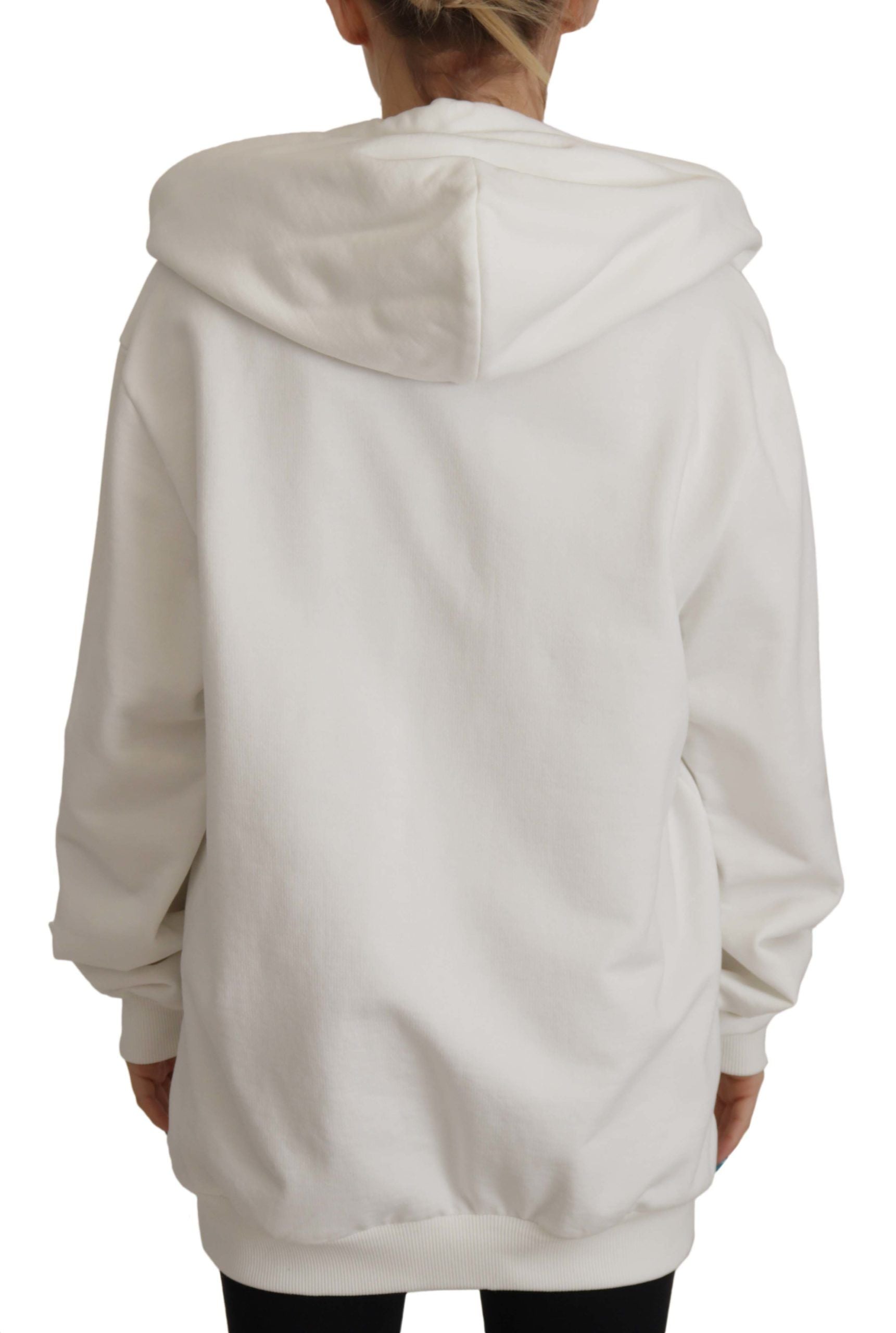 Dolce &amp; Gabbana Schicker weißer Kapuzenpullover