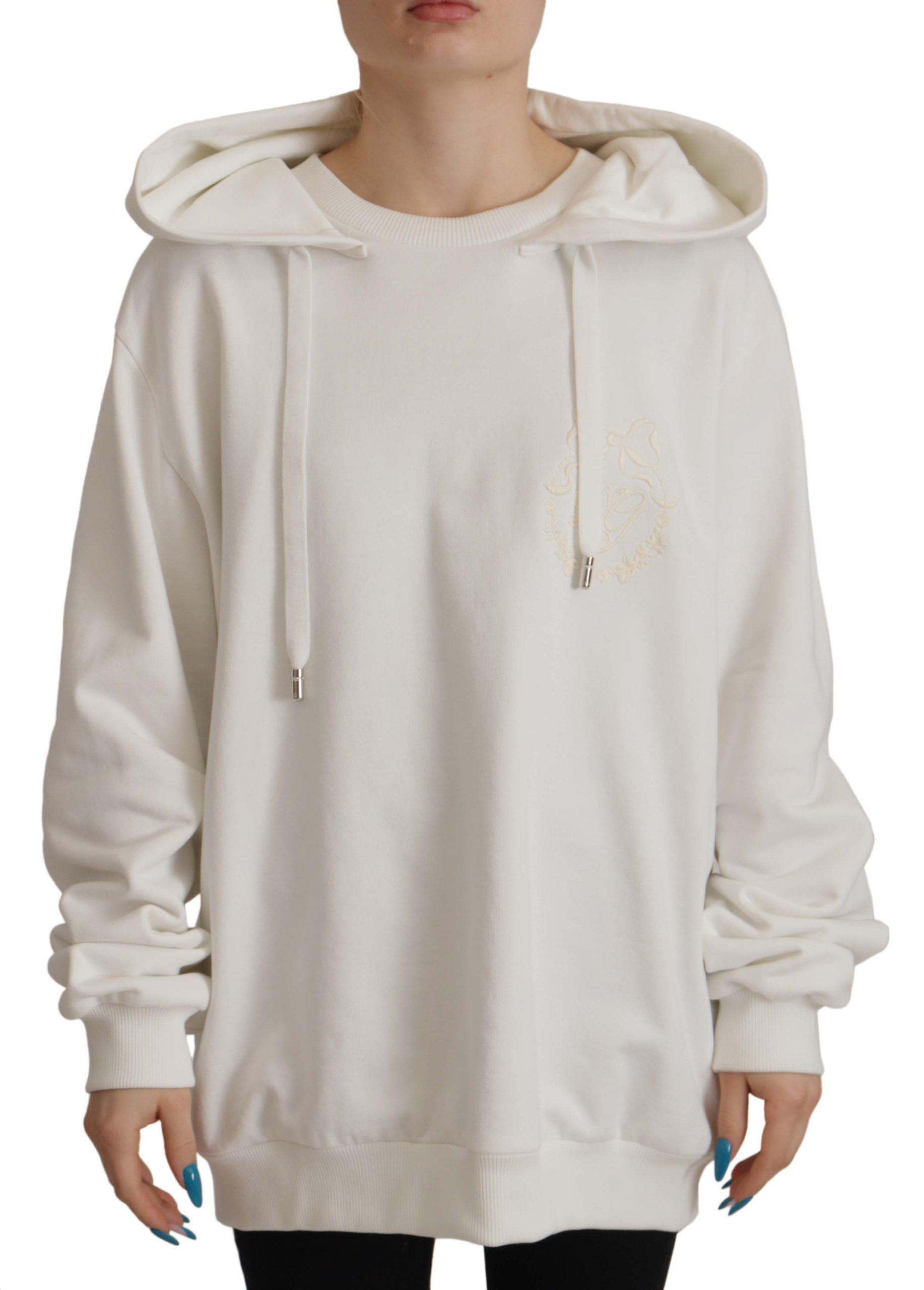 Dolce &amp; Gabbana Schicker weißer Kapuzenpullover