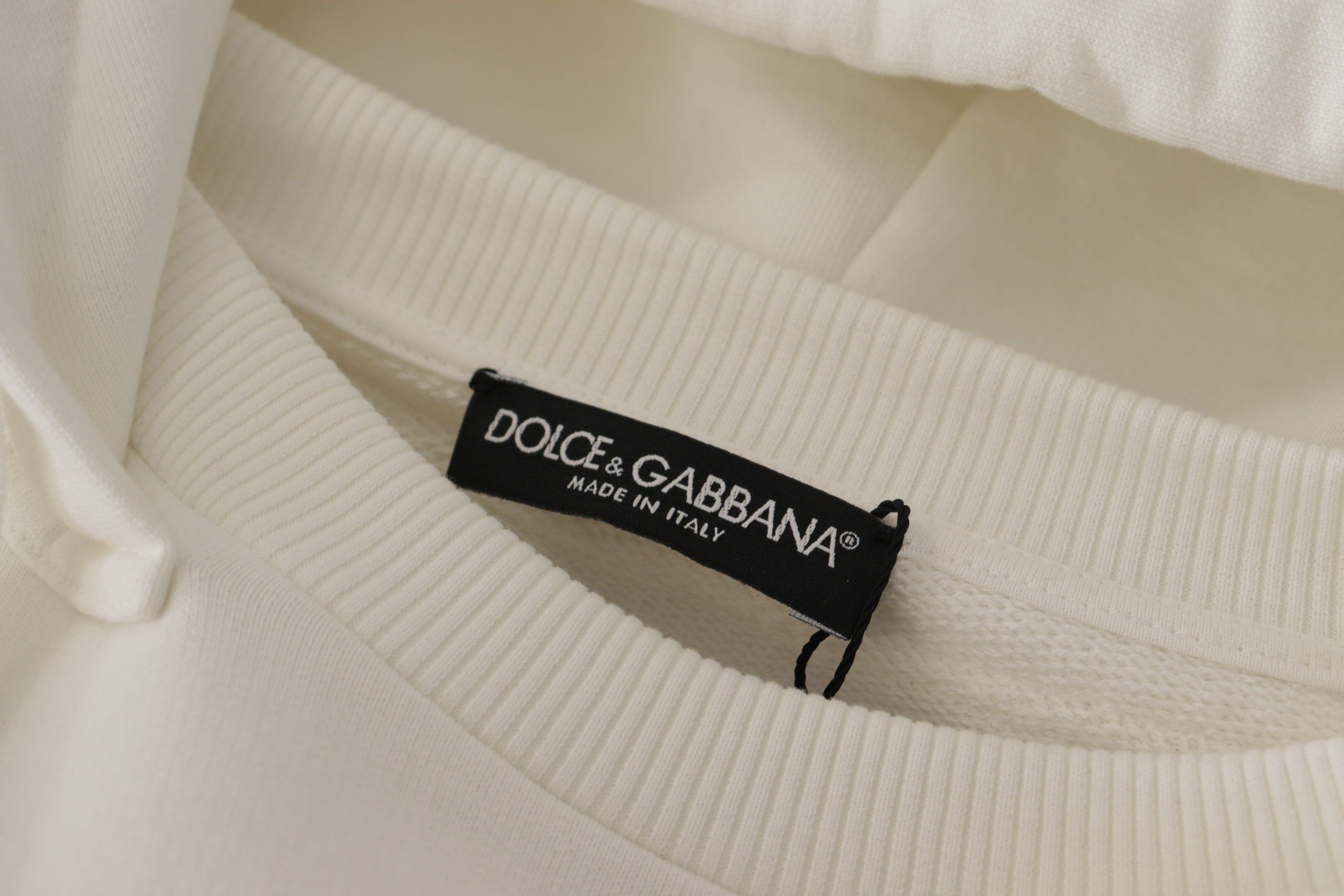 Dolce &amp; Gabbana Schicker weißer Kapuzenpullover