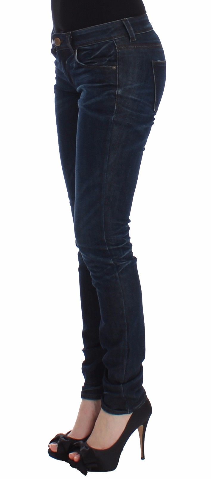 Ermanno Scervino Schicke dunkelblaue Röhrenjeans