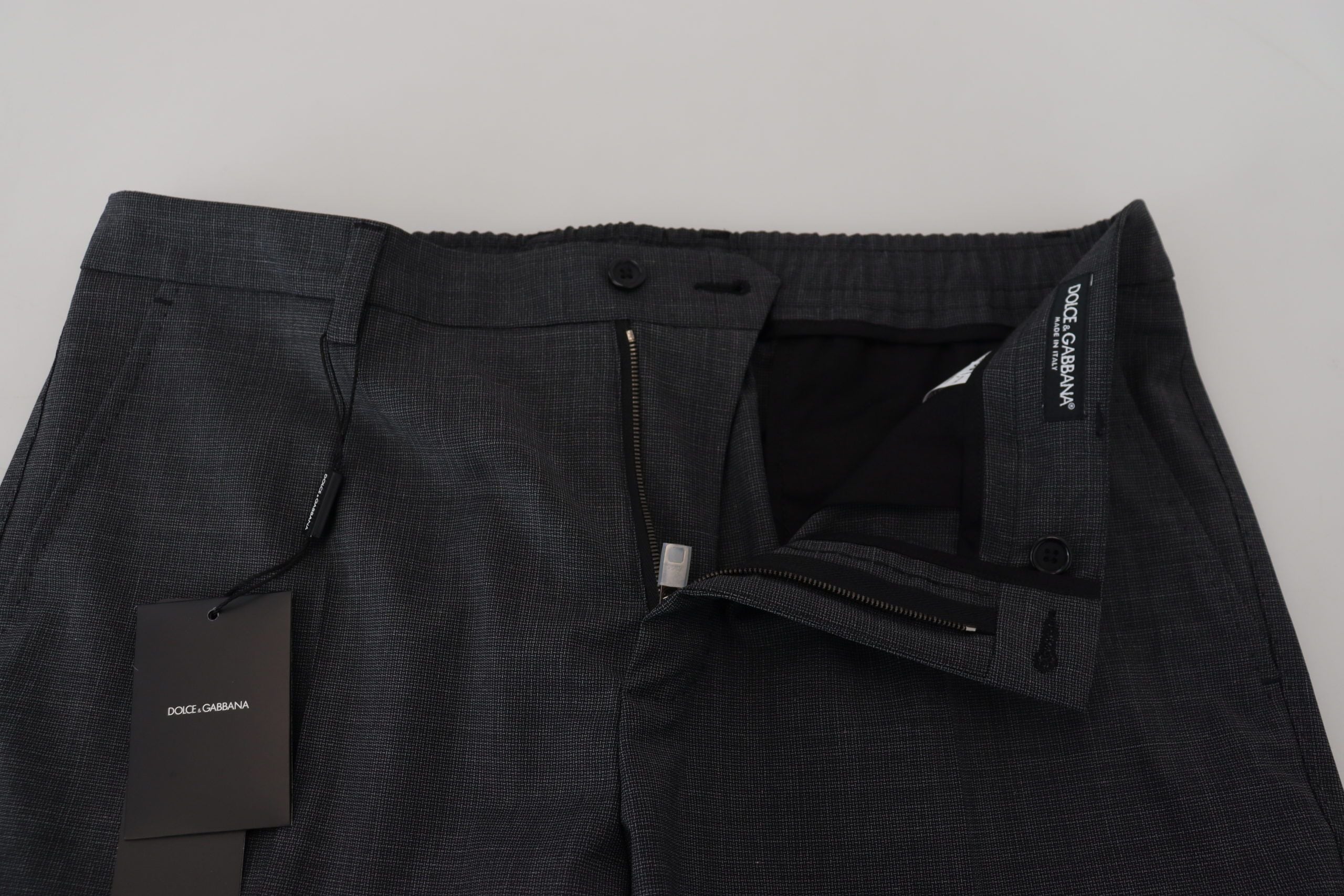 Dolce &amp; Gabbana Elegante karierte Slim Fit Cargohose