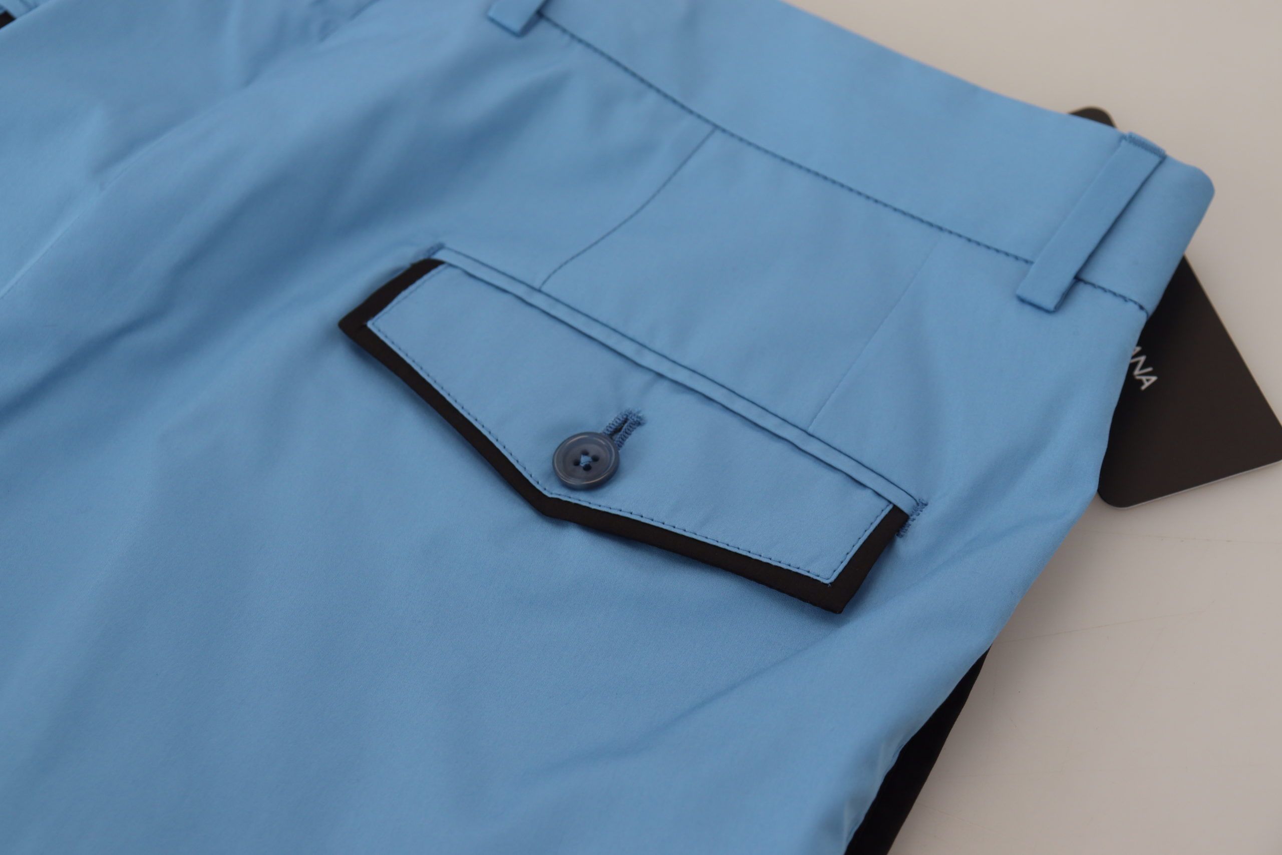 Elegante Slim Fit Chinos von Dolce &amp; Gabbana – Gönnen Sie sich italienischen Luxus