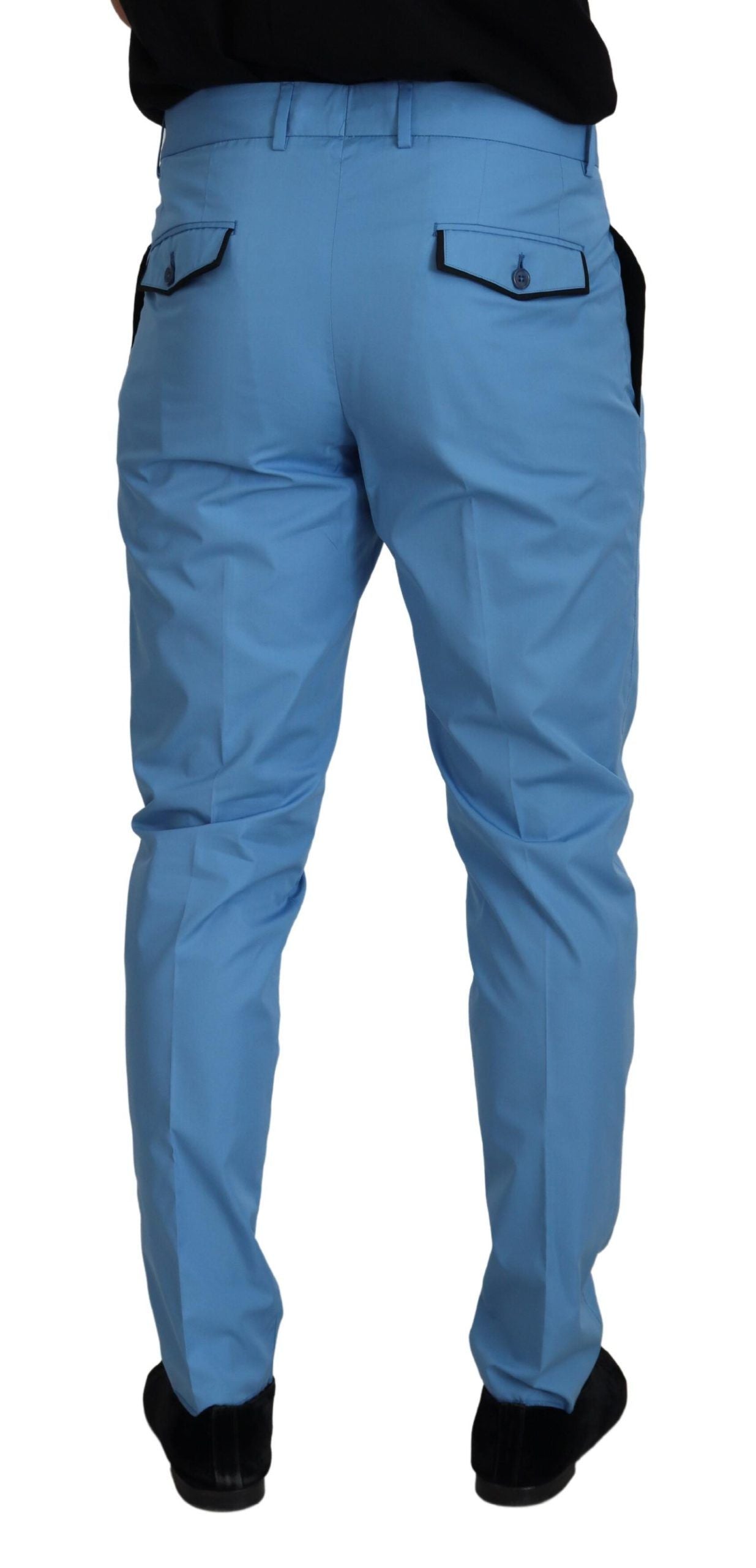 Elegante Slim Fit Chinos von Dolce &amp; Gabbana – Gönnen Sie sich italienischen Luxus