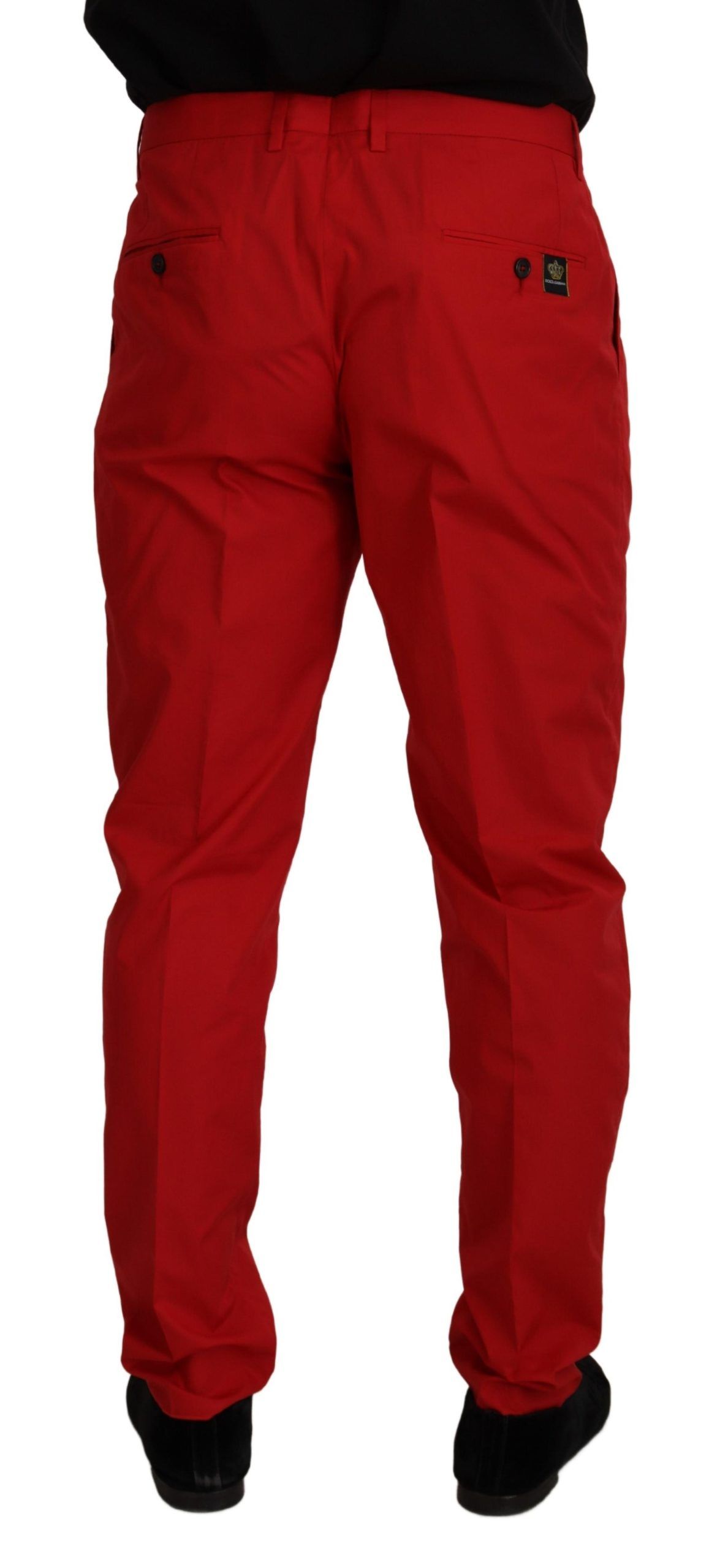 Dolce &amp; Gabbana Elegante Slim Fit Chinos in Purpur