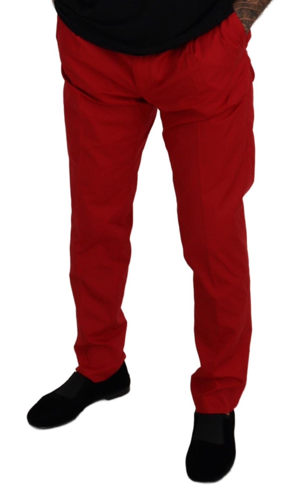Dolce &amp; Gabbana Elegante Slim Fit Chinos in Purpur