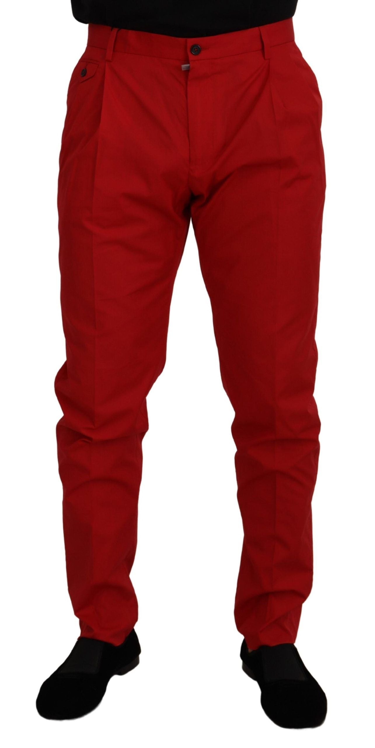 Dolce &amp; Gabbana Elegante Slim Fit Chinos in Purpur