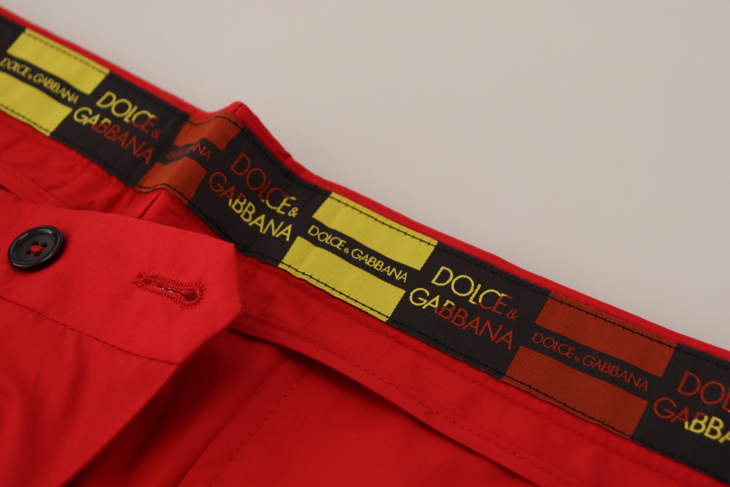 Dolce &amp; Gabbana Elegante Slim Fit Chinos in Purpur