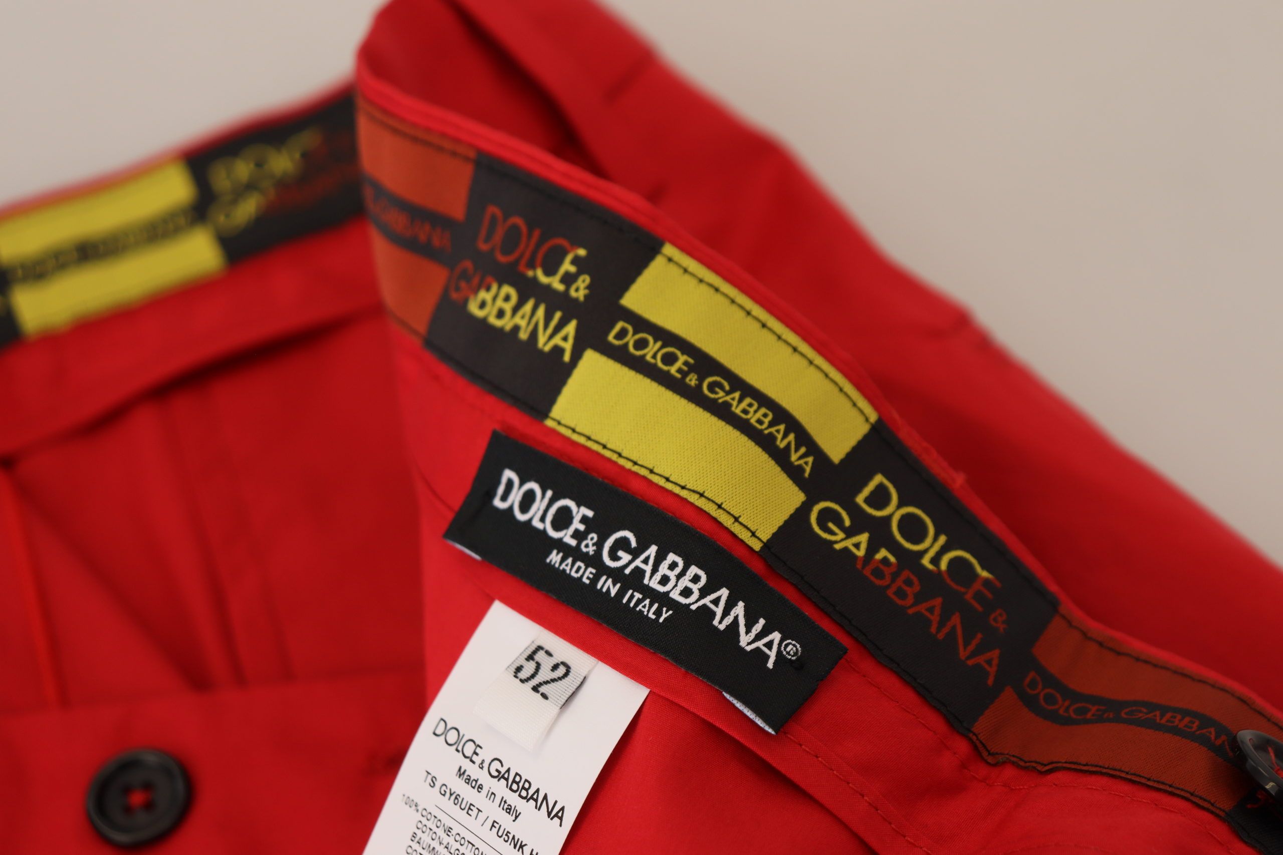 Dolce &amp; Gabbana Elegante Slim Fit Chinos in Purpur