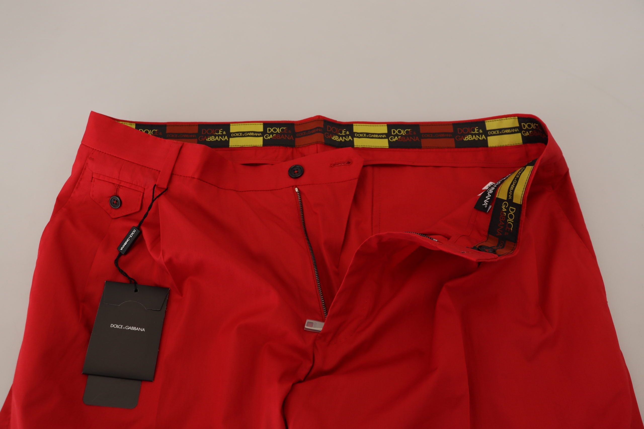 Dolce &amp; Gabbana Elegante Slim Fit Chinos in Purpur