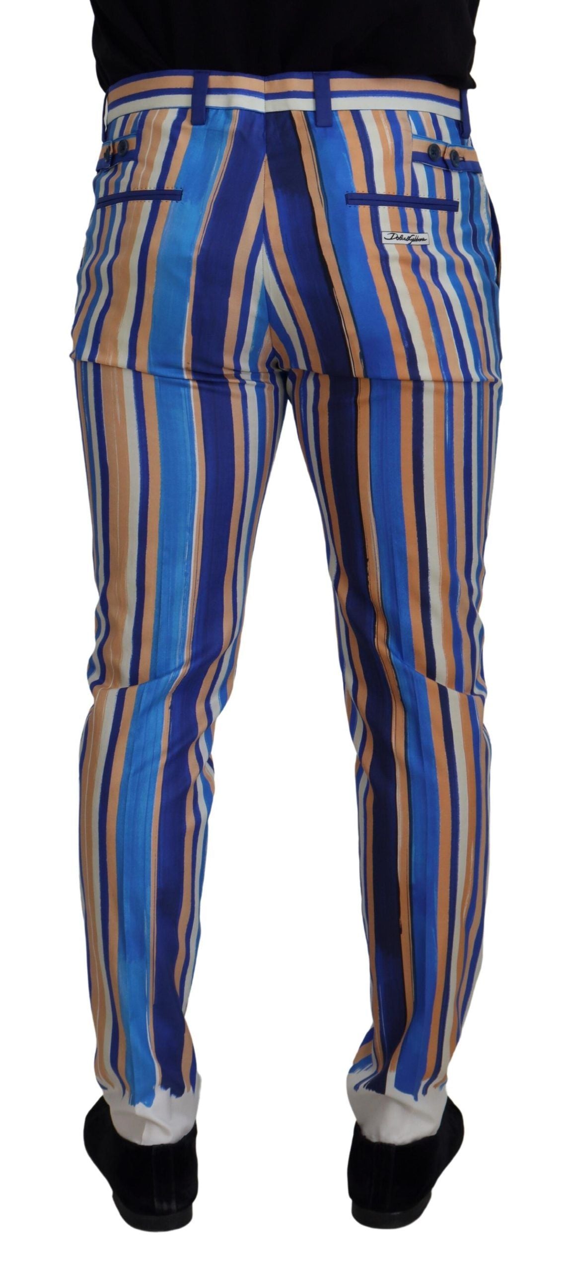 Dolce &amp; Gabbana – Elegante, gestreifte Chinos im Slim Fit