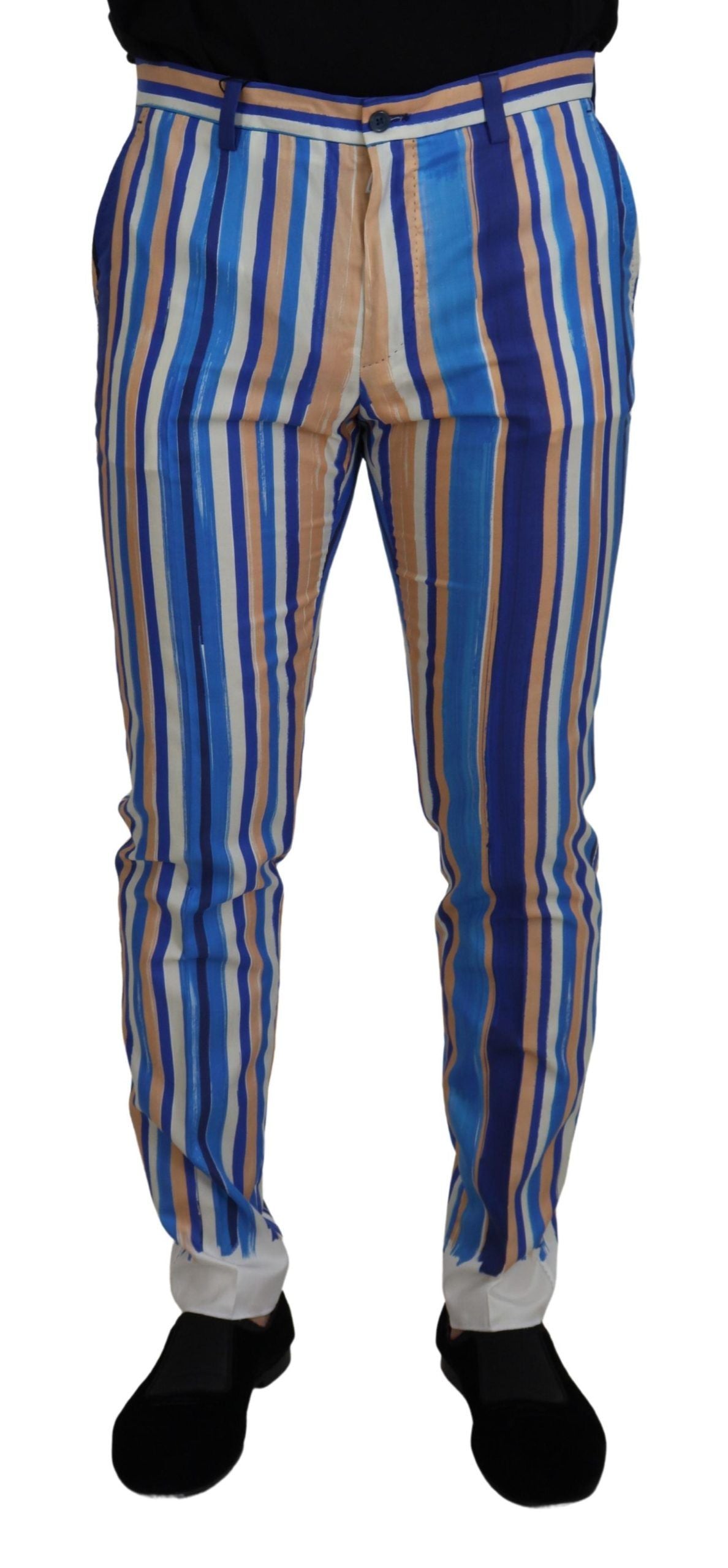Dolce &amp; Gabbana – Elegante, gestreifte Chinos im Slim Fit