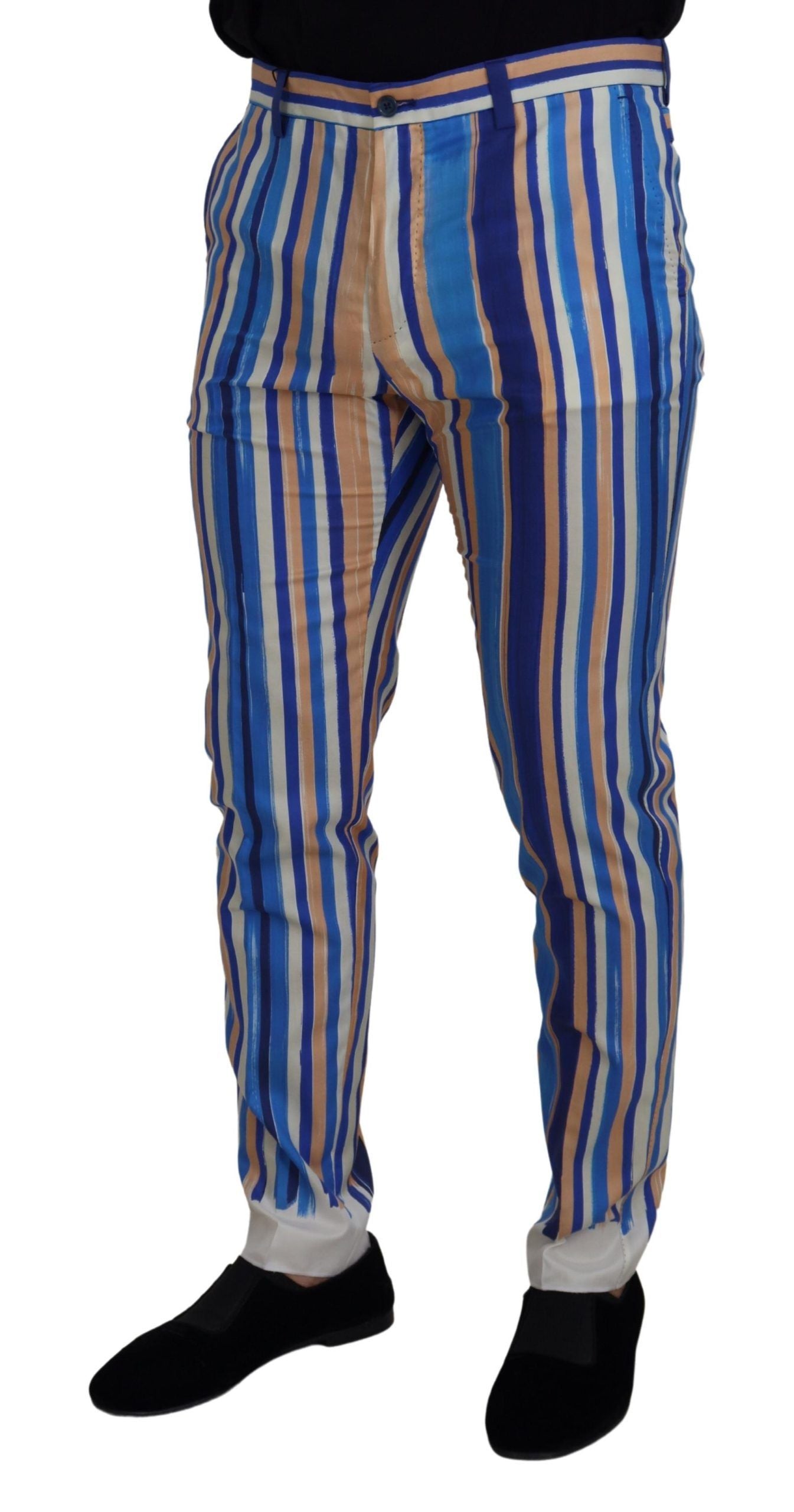 Dolce &amp; Gabbana – Elegante, gestreifte Chinos im Slim Fit