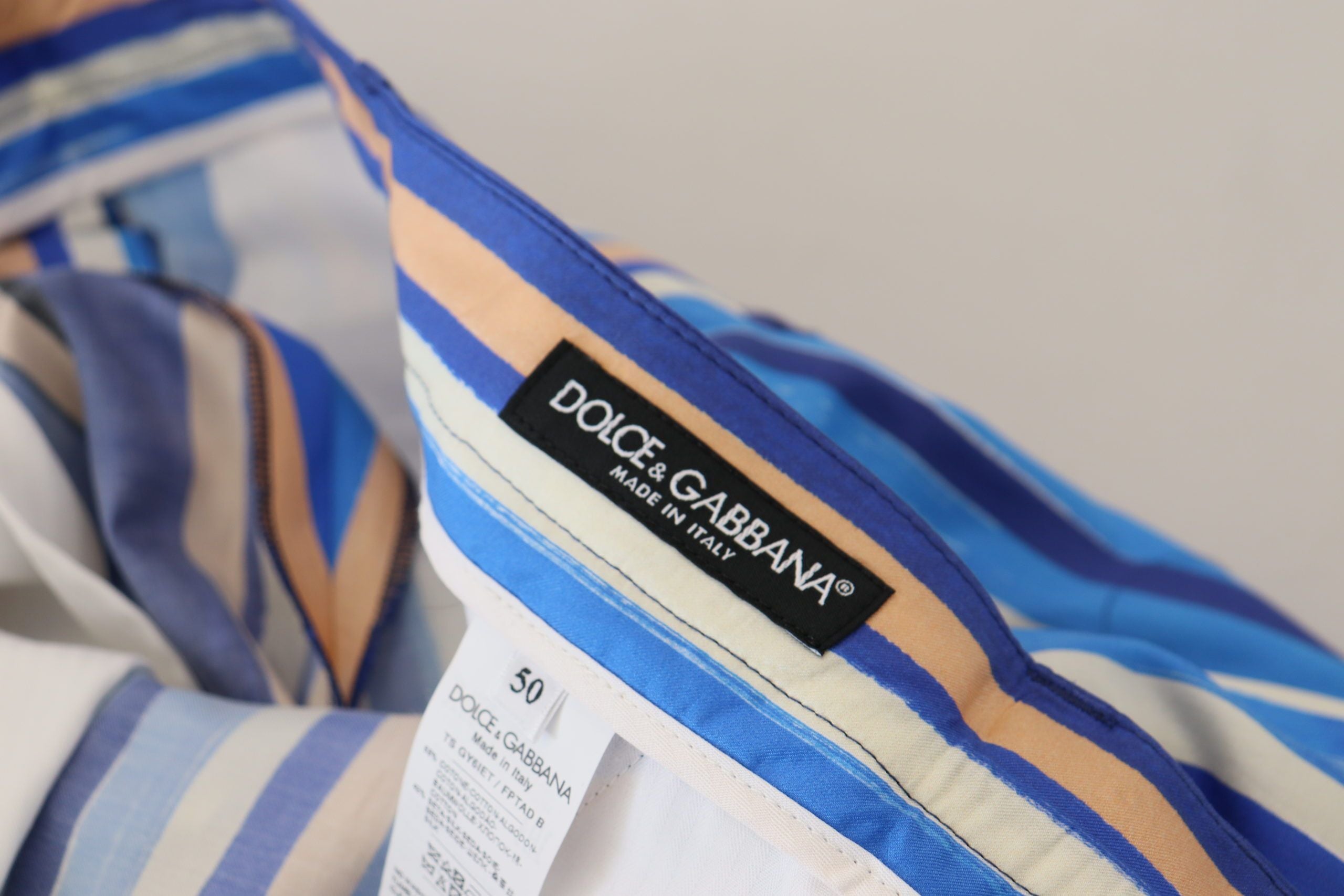Dolce &amp; Gabbana – Elegante, gestreifte Chinos im Slim Fit