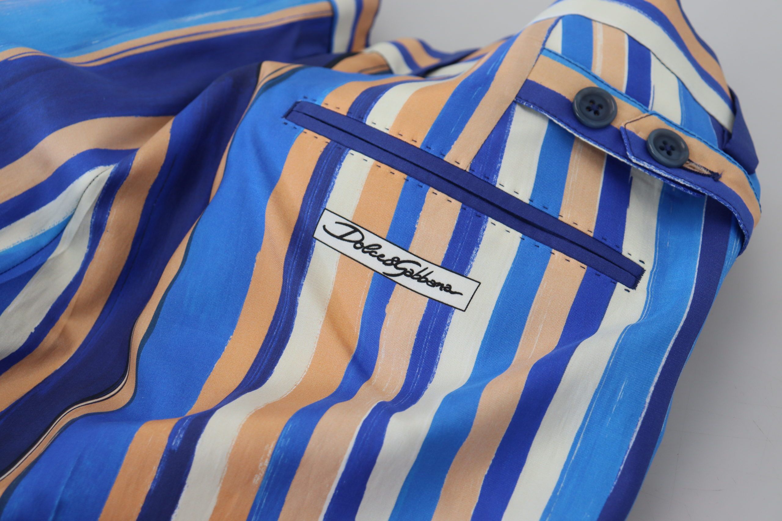 Dolce &amp; Gabbana – Elegante, gestreifte Chinos im Slim Fit