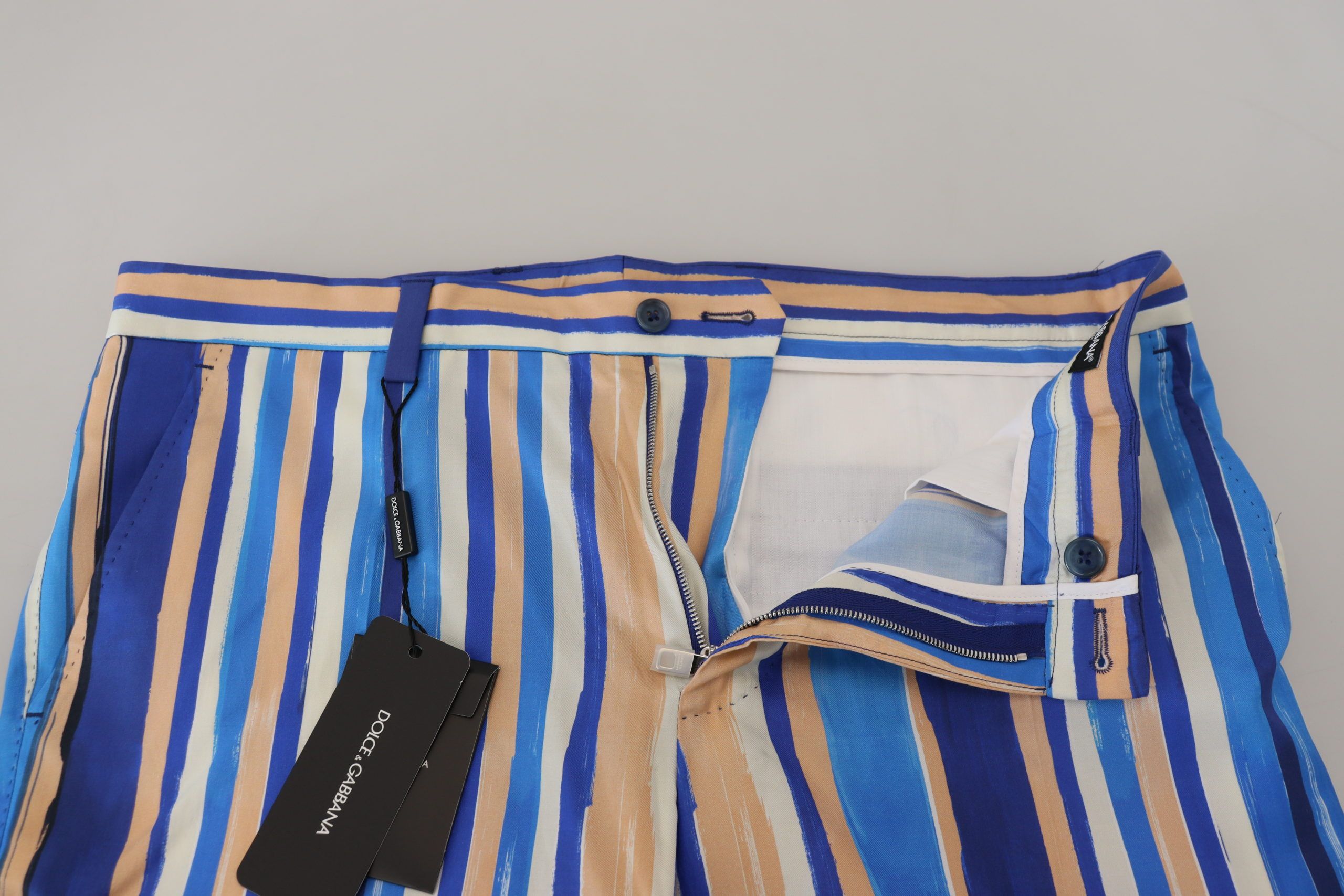 Dolce &amp; Gabbana – Elegante, gestreifte Chinos im Slim Fit