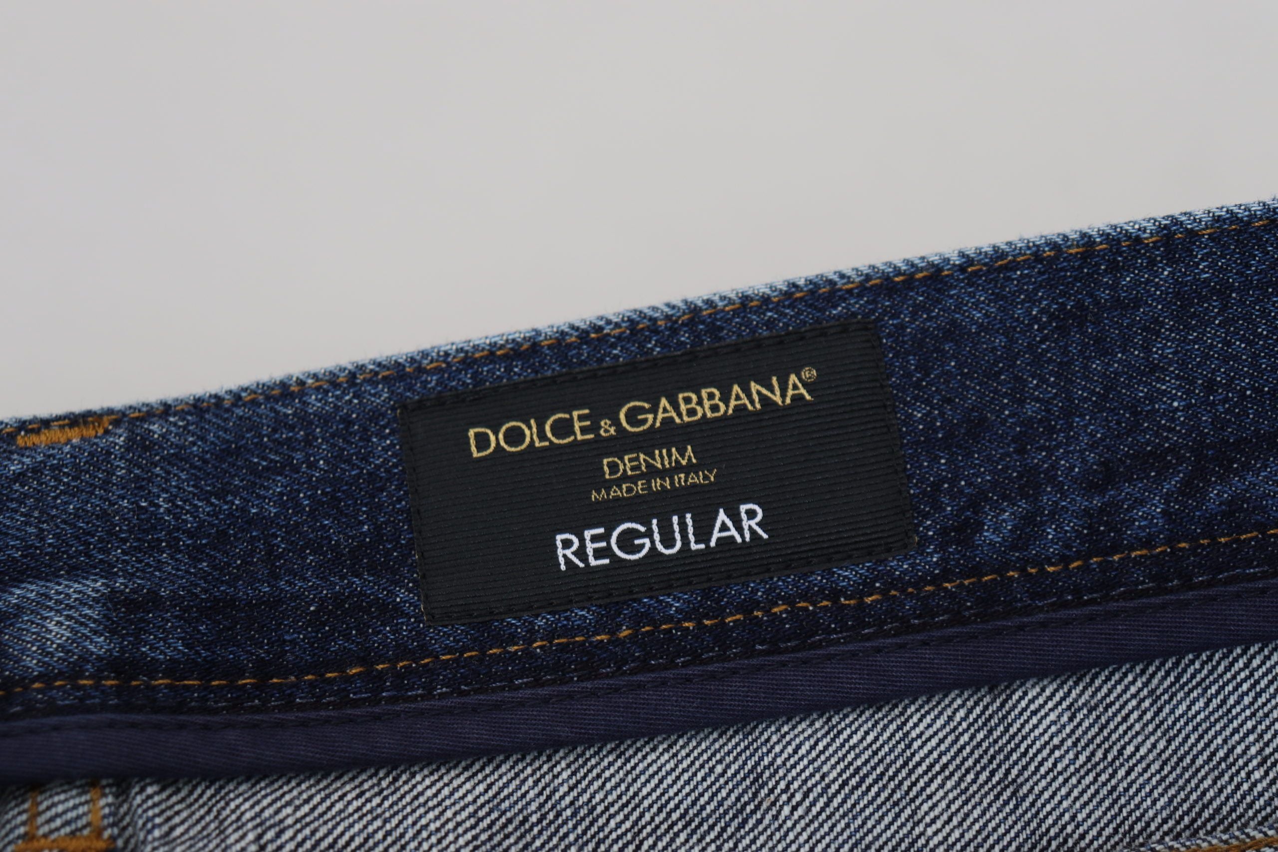 Dolce &amp; Gabbana Elegante Jeans in normaler Passform in blauer Waschung