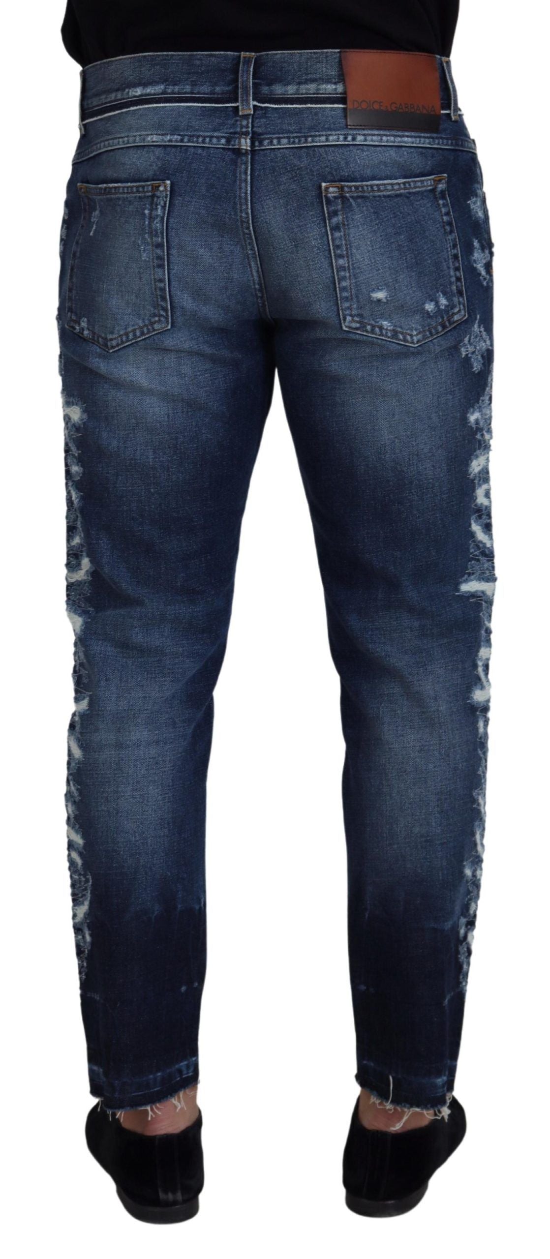 Dolce &amp; Gabbana Elegante Jeans in normaler Passform in blauer Waschung