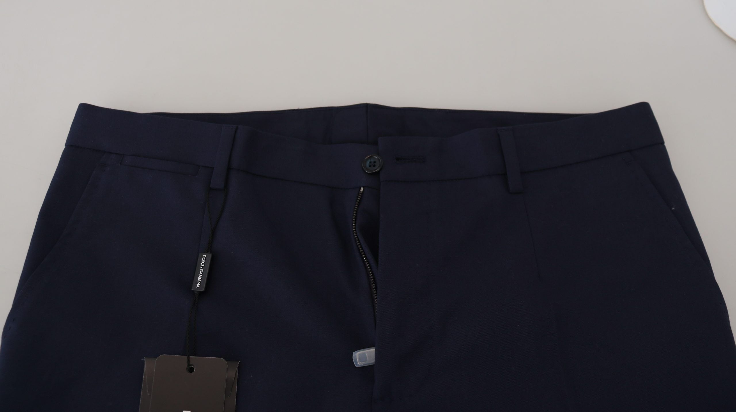 Dolce &amp; Gabbana Elegante Slim Fit Anzughose in Blau