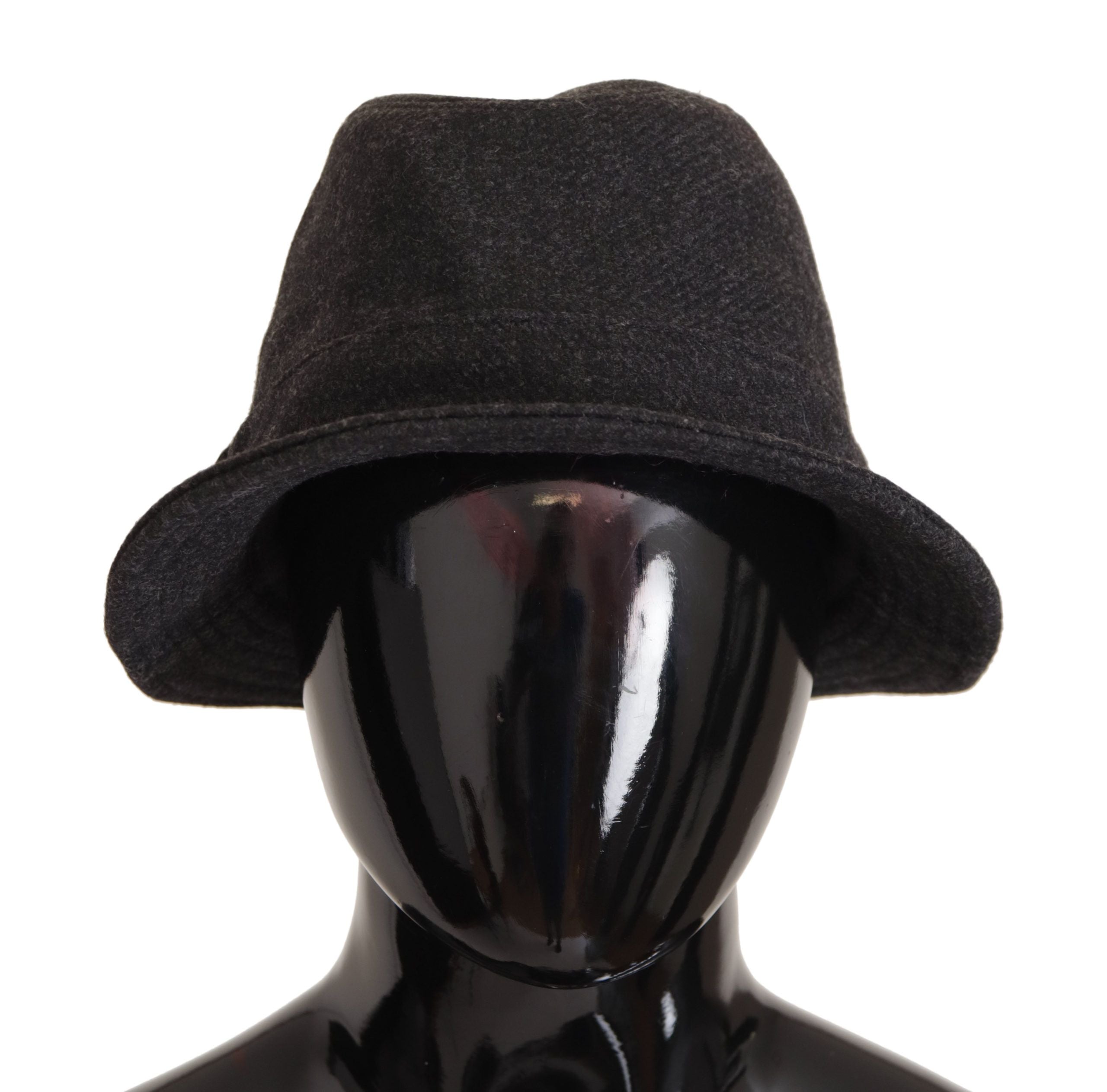Dolce &amp; Gabbana Eleganter grauer Trilby-Hut aus Wolle und Kaschmir